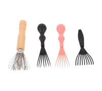 WEKADRIN 4Pcs Hairbrush Cleaner Tool with Comb Cleaning Claws, Multi-Functional Hairbrush Cleaning Rake for Removing Dust and Lint, Suitable for Home and Salon Use