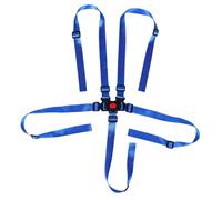 WEKADRIN 4pcs High Chair Harness Seat Safety Strap 5 Point Harness Straps Five-Point Safety Belt Blue