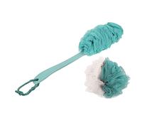 WEKADRIN 4pcs Long Handle Shower Scrubber Brush Set Mesh Bath Balls Exfoliating Loofah for Body Cleanse and Relaxation for Back Cleaning and Stress Relief