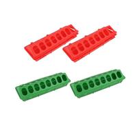 WEKADRIN 4Pcs Multi-function Bird Feeders for Pigeons and Chickens Easy-clean Poultry Feed Troughs for Birds Suitable for Budgerigar Canary Cockatiel Finch Parakeet