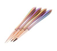 WEKADRIN 4pcs Nail Art Pen Set Fine Line Nail Brush and Gel Polish Pens for Detailed Diy Doodle for Home and Salon Use