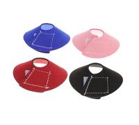 WEKADRIN 4pcs Pet Neck Collar for Birds Anti-scratch and Anti-bite Protective Neckwear Comfortable Lightweight Design for Parrots and Small Birds Mixed Colors Red Pink Blue Black