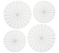 WEKADRIN 4pcs Plastic Fermenting Mesh Presser Plates Wide Mouth Jar Pickle Pressers Canning Tools for Vegetable Fermentation and Pickling Space-saving Design Easy to Use