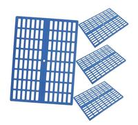 WEKADRIN 4Pcs Plastic Rabbit Cage Mats with Design Non-slip Bunny Feet Pads for Small Animals Hamsters Guinea Pigs Safe Resting Floor Liners for Clean Habitats