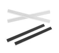 WEKADRIN 4pcs Rubber Dustpan Edge Strips Replacement Soft Pressing Lips for Dustpan Maintenance Easy Install Insert for Home Office School Cleaning