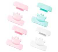 WEKADRIN 4pcs Safety Refrigerator Door Locks Childproof Latches Prevent Finger Pinch and Accidental Opening Easy to Install for Home Kitchen Safety Random Color