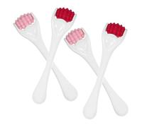 WEKADRIN 4Pcs Small Silicone Facial Roller for Women Reusable Eye and Face Massage Tool Lightweight Beauty Roller for Skin Care Puffiness Relief and Muscle Relaxation