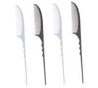 WEKADRIN 4pcs Styling Comb Set Carbon Fiber Detangler Hair Combs Parting Tip for Women Men