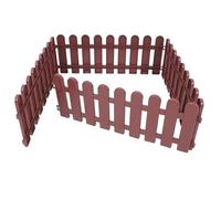 WEKADRIN 4pcs Tortoise Fence Pen with Pet Barrier for Outdoor Yard, Backyard Decorative Garden Edging, 50x20cm Coffee Color Small Animal Enclosure for Turtle Habitat and Lawn Protection