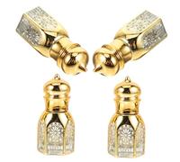 WEKADRIN 4pcs Travel Empty Perfume Bottles Roller Ball Refillable Fragrance Containers Portable Pocket Bottles for Essential Oils and Cologne