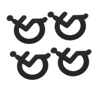 WEKADRIN 4pcs Wheelchair Disabled Toilet Signs Acrylic Restroom Guide for Public Places Easy Installation No Tools Needed Suitable for Office Gym Restaurant Hotel