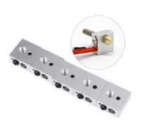 WEKADRIN 5 Pieces Hot End Heating Block for Printer Extruder Parts with Screw Fast Even Heating Compatible with Nozzle and Throat