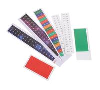 WEKADRIN 5 Sets Thumb Piano Keyboard Stickers Note Labels for Beginners Clear Decals with Smooth Surface Safe Lightweight Training Parts for Kalimba Practice
