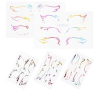WEKADRIN 5 sheets Butterfly Eyeliner Stickers Temporary Eye Makeup Decals for Halloween Costume Party Masquerade Self-adhesive Eye Shadow Stickers Enhance Unique Dazzling Looks