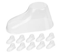 WEKADRIN 50 Pairs Transparent Shoe Display Stands Feet Models Plastic Shoe Trees for Socks and Pre-Walkers Store Use