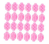 WEKADRIN 500pcs Pink Eyelash Extension Glue Holder Cups Blossom Lash Organizer Tool for Precise Glue Control in Classic and Volume Lash Grafting Versatile for Nail Art and Travel Kit Use