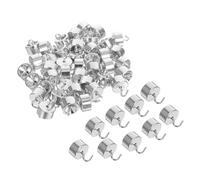 WEKADRIN 50pcs Chrome-plated Double Hooked Lab Weights Set Each Physics Hanging Mass for Mechanical Experiments Teaching Tools Scientific Research with Clear Markings