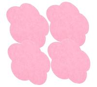 WEKADRIN 50Pcs Compressed Facial Sponges Flower Shape Wood Pulp Cleansing Pads Makeup Removal Soft Gentle Pink for Women Routine