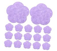 WEKADRIN 50pcs Compressed Facial Sponges for Washing Face Wooden Pulp Cotton Biodegradable Plum Blossom Shape Exfoliating Face Cleaning Tool for Sensitive Skin Daily Skincare