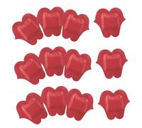 WEKADRIN 50pcs Lip-Shaped Adhesive Wound Bandages Portable Healing Plasters for Open Wounds Breathable PE Material for Outdoor Use