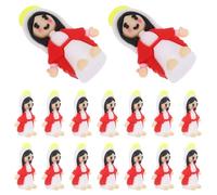 WEKADRIN 50pcs Mini Virgin Mary Figurines PVC Easter Religious Decor, Small Catholic Mary Statue Ornaments for Home and Office Easter Scene Decoration