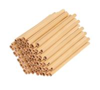 WEKADRIN 50pcs Natural Reed Bee Tubes for Beehive DIY Nesting Tubes Replacement Hollow for Solitary Bees Pollination Stable Structure and Easy to Install