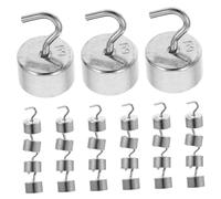 WEKADRIN 50pcs Slotted Weights Set with Hanger Each Chromium-plated Metal Mass for Precise Physics and Mechanics Experiments Laboratory Teaching Equipment