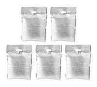 WEKADRIN 5PCS Aluminum Foil Food Storage Bags with Zipper and Carry Hole Thickened Insulated Thermal Tote for Hot and Cold Food Preservation Home Cafe Use