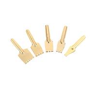 WEKADRIN 5pcs Brass Fountain Pen Nibs Flat Head Vintage Calligraphy Replacement Tips for Tibetan Script Drawing and Writing Art Supplies