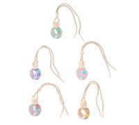 WEKADRIN 5pcs Car Perfume Bottle Pendant Hanging Decor 10ml Capacity Delicate Appearance Excellent Workmanship Mind and Remove Unpleasant Smells for Bathroom Random Color