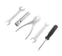 WEKADRIN 5pcs Double End Plug Socket Wrench Repair Tool Kit with Anti-Round Nut Grip for Bike Maintenance Random Color