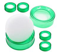 WEKADRIN 5Pcs Finger Moistener for Counting Money with Green Sponge Cup Cash Handling Wet Sponge Pad for Office and Bank Use for Financial Sorting