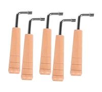 WEKADRIN 5pcs Lyre Wrench Lyre Tone Tuning Wrench Tuning Accessories Tool Stringed Instruments Tuner Tool Wood Beige