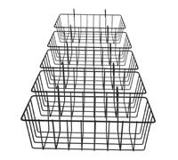 WEKADRIN 5pcs Rabbit Hay Feeder Hollow Cast Iron Basket Smooth Surface Small Animal Food Holder for Cage Feeding Fresh Hay for Rabbits Birds Chinchillas Pet Accessory