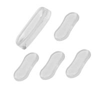 WEKADRIN 5Pcs Silicone PU Toilet Lid Cushioning Pads Self-Adhesive Buffer Bumpers for Quiet Home Toilet Seat Cover Protection