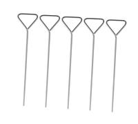 WEKADRIN 5pcs Stainless Steel Cell Spreaders Laboratory Accessories Reusable High Temperature Sterilization Triangle Head for Smooth Wide Spreading in Microbiology and Scientific Research