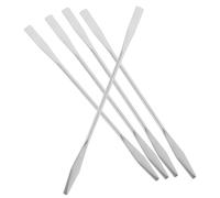 WEKADRIN 5pcs Stainless Steel Cosmetic Mixing Rods Long Metal Makeup Spatulas for Foundation Eyebrow Waxing Nail Salon Professional Beauty Use