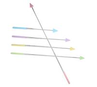 WEKADRIN 5Pcs Telescopic Blackboard Teaching Sticks Multi Function Reading Pointing Rods Handheld Abs Stainless Steel Indicators for Classroom Presentations and Early Education