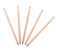 WEKADRIN 5pcs Wooden Drumstick Pencils Hb for School and Office Use, Erasable Writing Pens for Drummer Teens, Unique Drummer Set for Students and Teachers