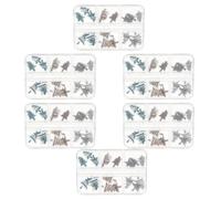 WEKADRIN 6 Boxes Christmas Nail Charms for Gel Nails 3D Resin Xmas Tree Embellishments Holiday Manicure Decorations with 18Pcs Per Box for Acrylic