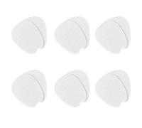 WEKADRIN 6 Pairs White Felt Forefoot Cushion Pads Anti-Blister Shoe Tongue Inserts Comfortable Half-Size Soft Foot Pads for Sports Shoes Dancers