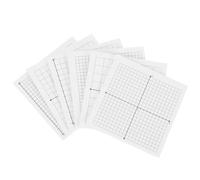 WEKADRIN 6 Pcs Mini Graph Paper Memo Pads Strong Adhesive Grid Lined Pads for Office School Math Supplies Portable Tear-off Design