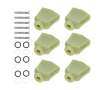WEKADRIN 6 Sets Green Diamond Guitar Tuning Handles for Acoustic Guitars String Locking Knobs for Musicians