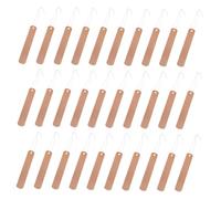 WEKADRIN 60pcs Copper Plant Tags Gardening Labels with Iron Wire Practical Easy to Classify Selections Round Shape Black for Vegetable Garden Balcony
