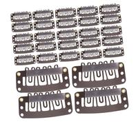 WEKADRIN 60pcs Wig Clips for Hair Extensions and Hat Fixing Comfortable U-shaped Snap Clips for Secure Hold Wigs Berets and Hairpieces Flexible and Accessories for Women