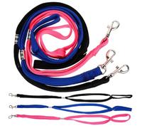 WEKADRIN 6pcs Adjustable Nylon Dog Grooming Straps for Bathing and Grooming Table Pet Cords in Blue Black and Pink Practical Pet Care Supplies for and Home Use