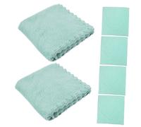 WEKADRIN 6Pcs Coral Fleece Face Towels Soft Makeup Remover Cloths Super Absorbent Breathable Washcloths for Anti-wear Home Use