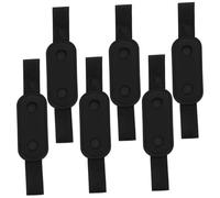 WEKADRIN 6pcs Elastic Band Pen Sleeve Pouch for Notebook Black Pu Leather Pen Protective Sleeve with Stretch Strap for Students and Office Use