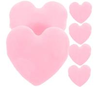 WEKADRIN 6pcs Elf Inspired Makeup Small Heart Shaped Comfortable for Face Powder Application