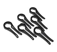 WEKADRIN 6pcs Gas Stove Knob Locks Safety Covers Proofing Kitchen Protection Black Plastic Stove Button Protectors for Gas Cooker Control